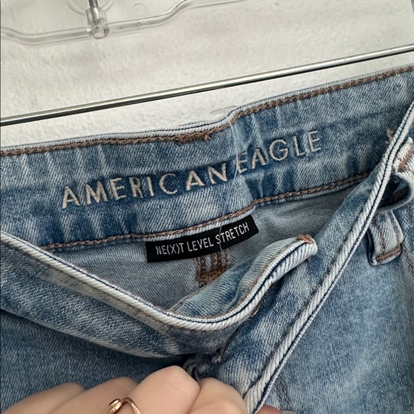 AE Distressed Hi-Rise Jegging 14 SHORT - Picture 3 of 7